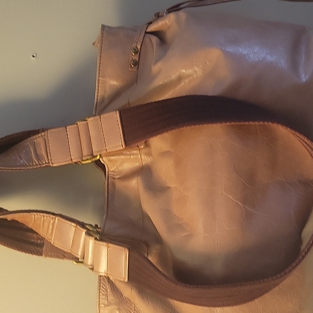 Isabel Marant Tan Leather Shoulder Bag Salmon Pink - Picture 2 of 4